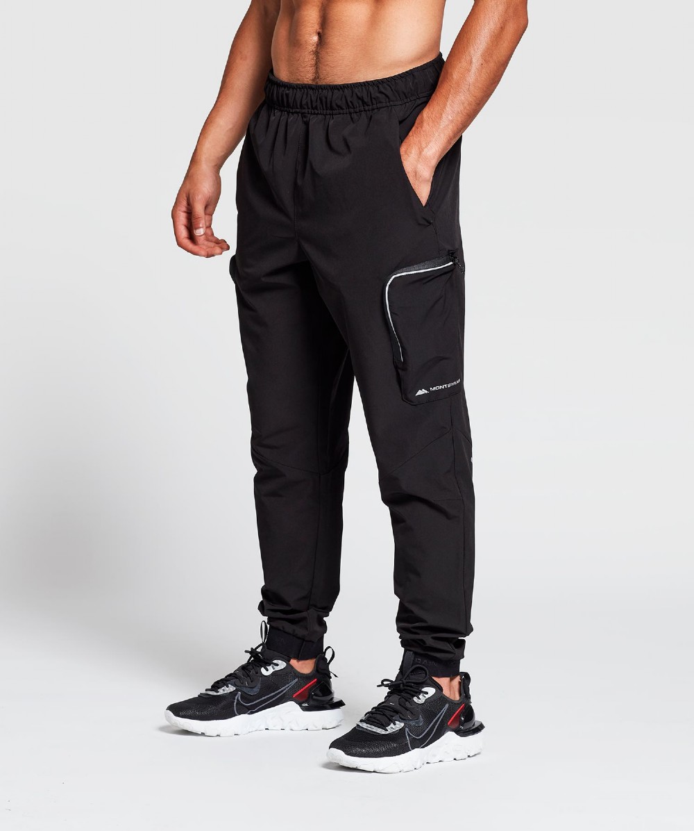 mens woven running pants