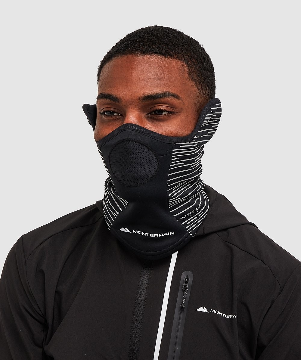 Chaser Reflective Neck Gaiter Black / Silver Monterrain