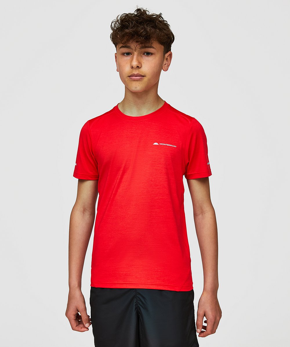 Junior Athos Space Dye T-Shirt | HIGH RISK RED | Monterrain