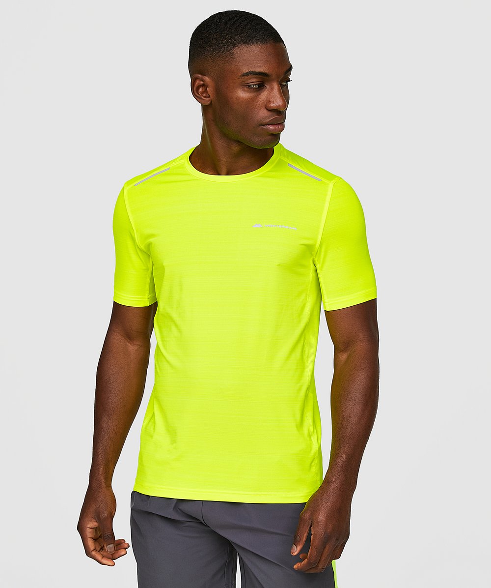 Lyder 2.0 Space Dye T-Shirt | Safety yellow | Monterrain