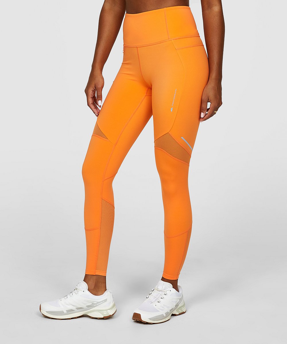 Womens Altitude 7/8 Running Legging, Orange