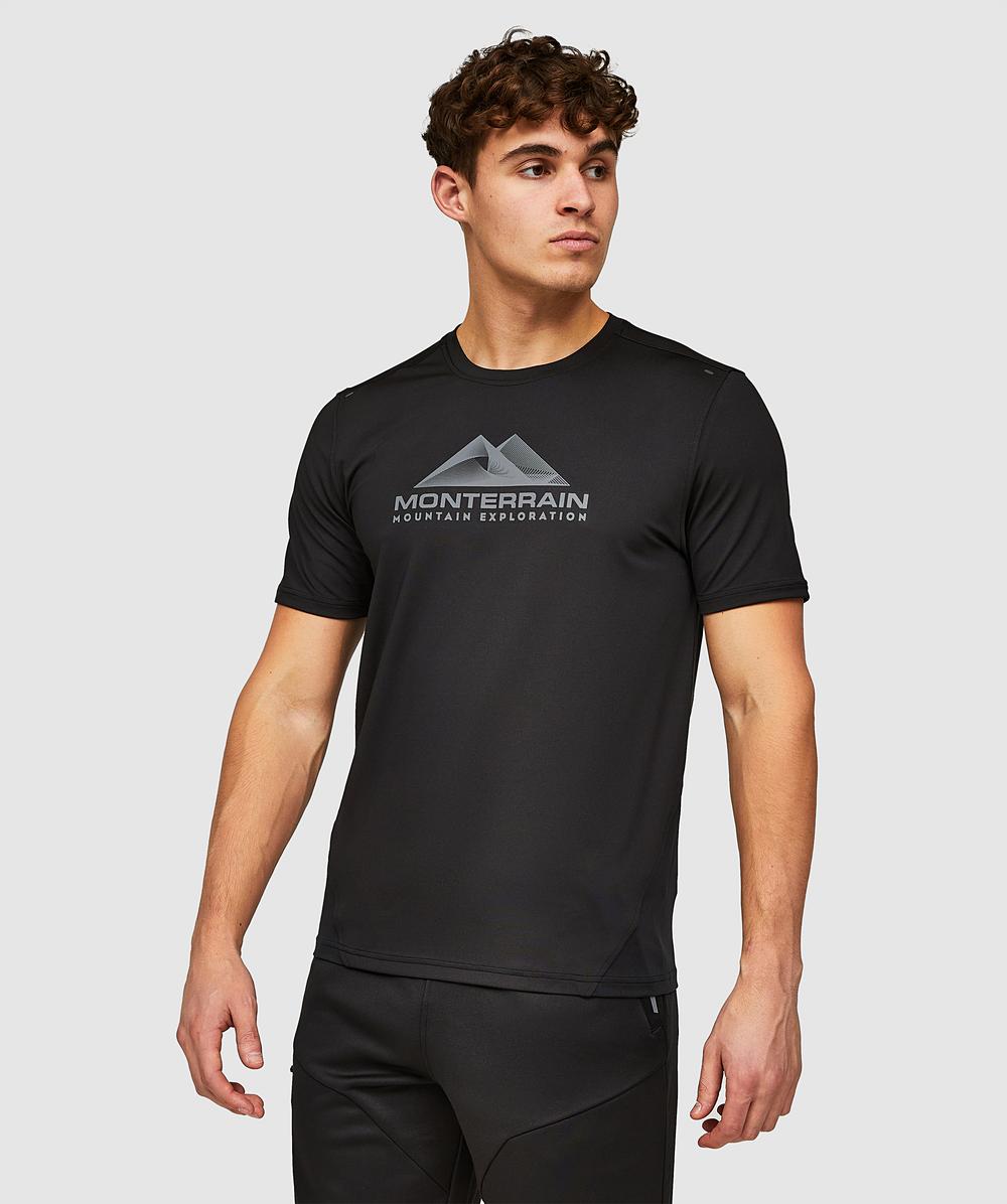 Speed 2.0 Poly T-Shirt | Jet Black / Jet Black | Monterrain