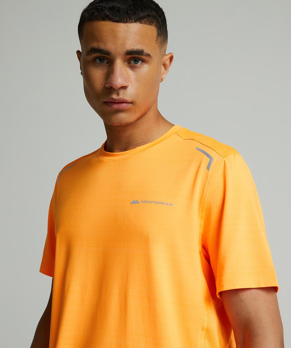 Lyder 3.0 Space Dye T-Shirt | Orange Pop | Monterrain