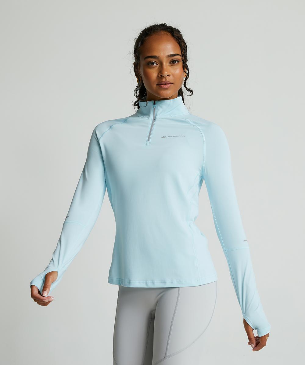 りー。 Womens Lyder 2.0 Quarter Zip Long Sleeve Top | Spun Sugar | Monterrain