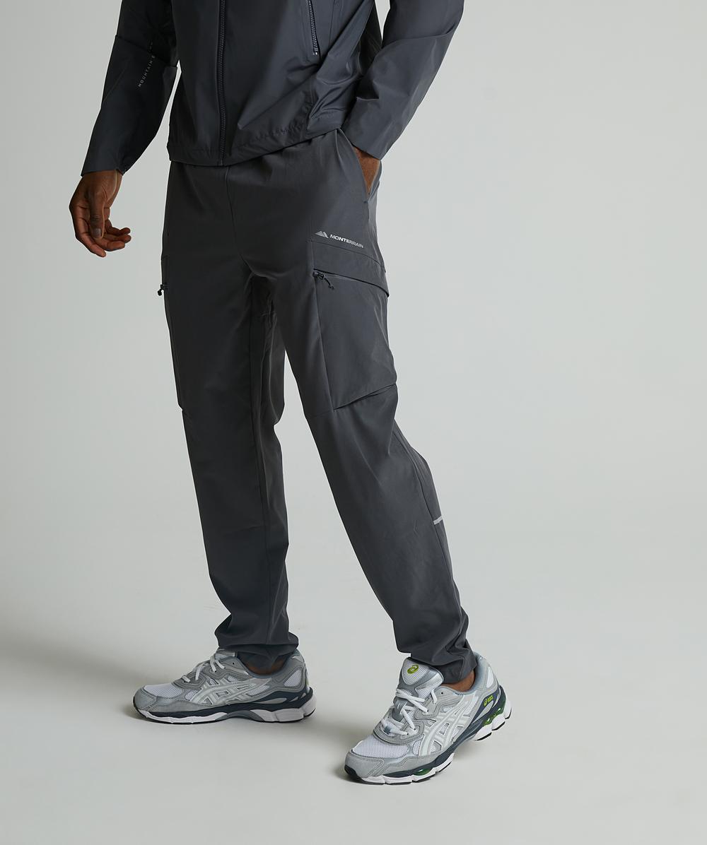 Avento 74pn Running Long – Pantaloni Lunghi Unisex Da Corsa Con Tasche E Rifrangenti (Nero)