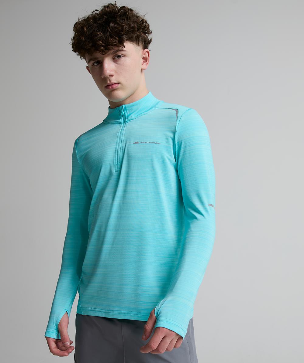 Bolt Space Dye Quarter Zip Top