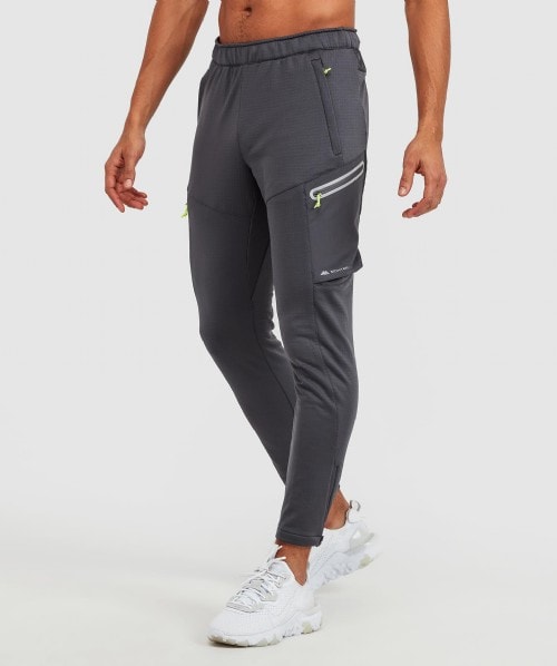 Dinar Poly Running Pant | Grey | Monterrain