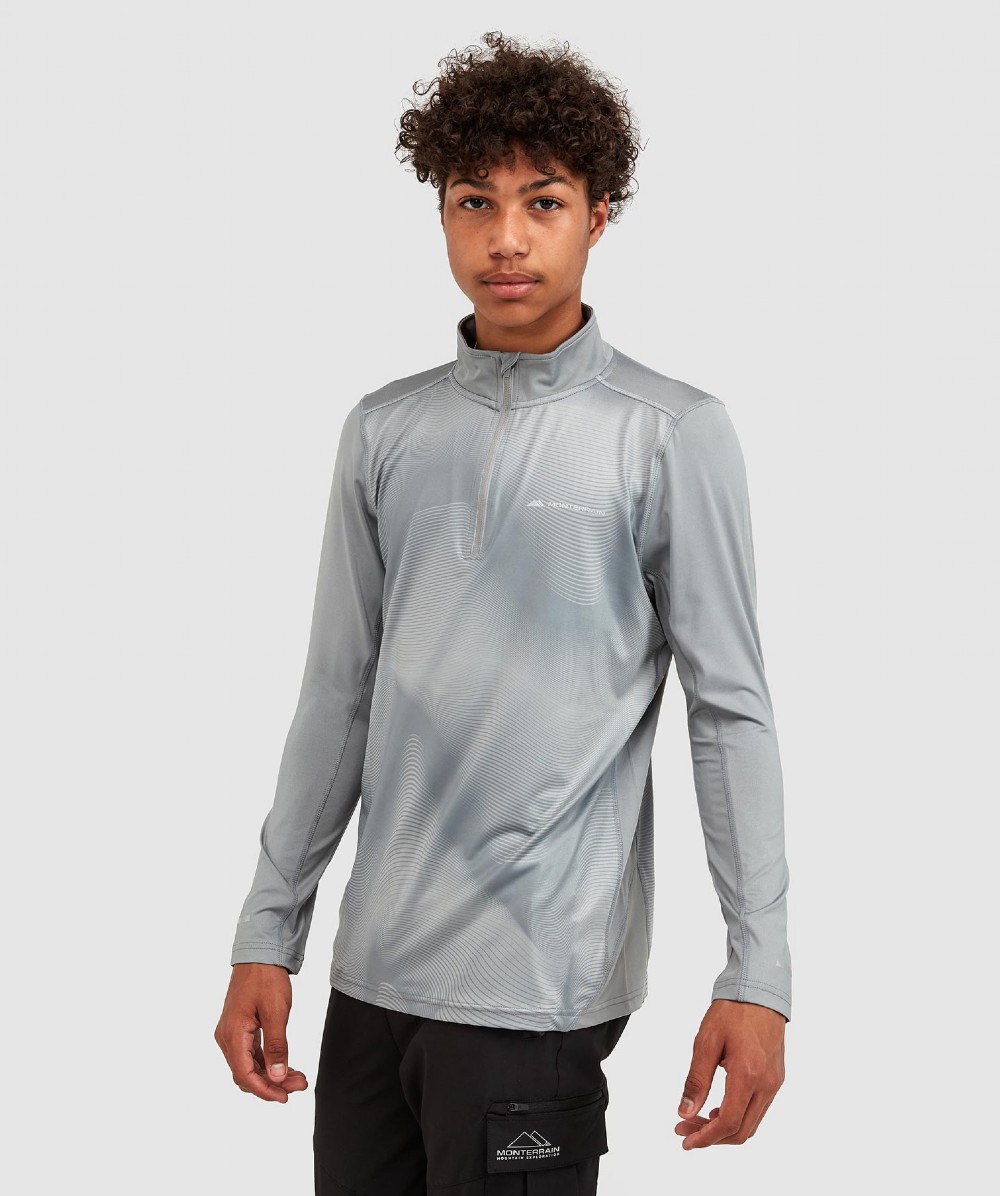 Junior Endurance Quarter Zip Long Sleeve T-Shirt