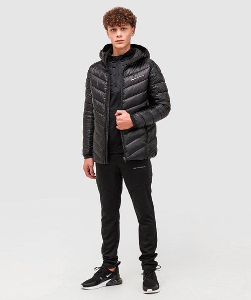 Junior Ascender Puffer Parka Jacket | Black | Monterrain