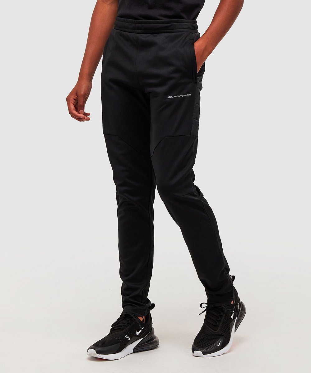 Junior Fleet Poly Running Pant Black Monterrain