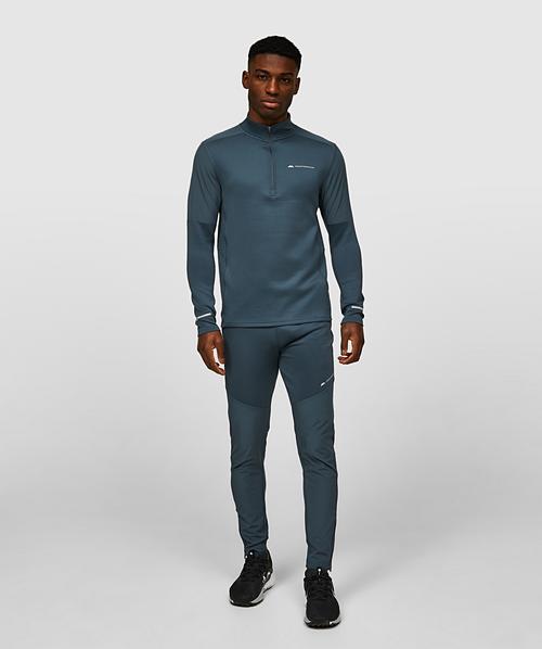 mokun (K624) Vinson 2.0 Quarter Zip Long Sleeve T-Shirt | Dark Slate | Monterrain