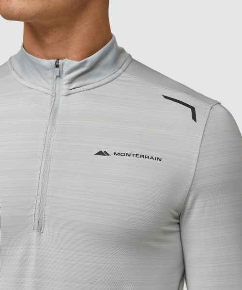 Lyder 3.0 Quarter Zip Long Sleeve T-Shirt | Harbor Mist | Monterrain