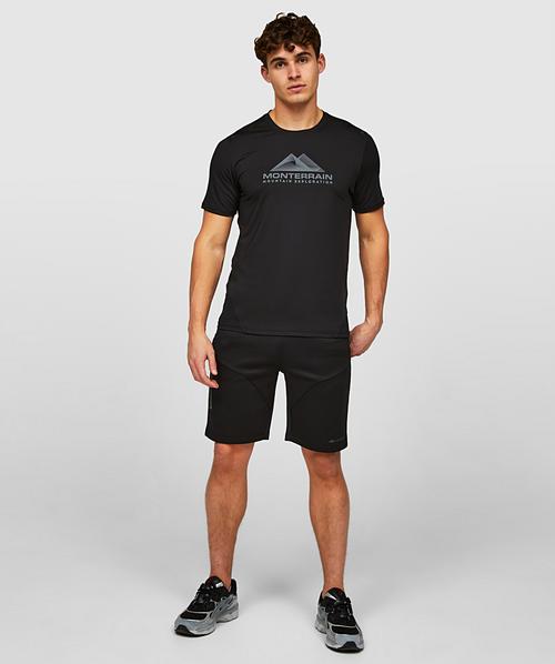 Speed 2.0 Poly T-Shirt | Jet Black / Jet Black | Monterrain