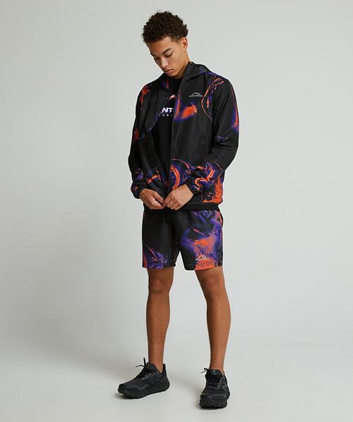 Saturn Woven Short | Black / Orange / Blue / Multi | Monterrain