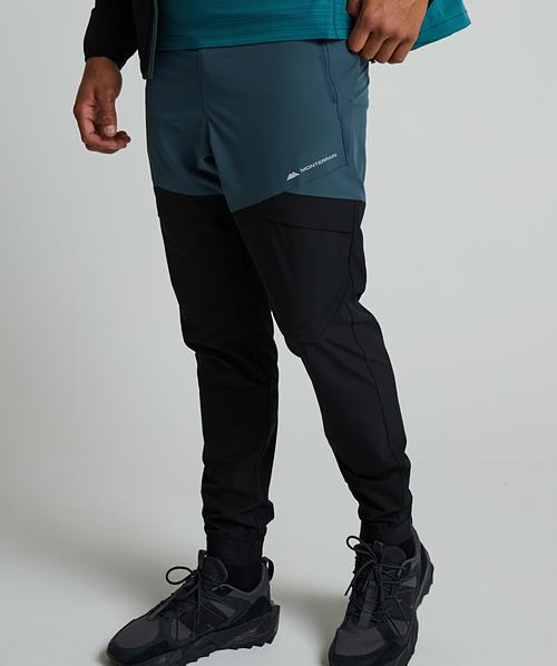 Vault Woven Running Pant | Jet Black / Dark Slate / Mediterranean