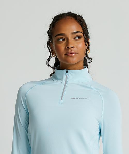 Womens Lyder 2.0 Quarter Zip Long Sleeve Top | Spun Sugar | Monterrain