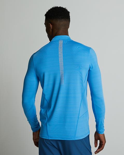 Lyder 3.0 Space Dye Quarter Zip T-Shirt | Azure Blue | Monterrain