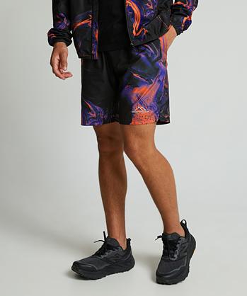 Saturn Woven Short | Black / Orange / Blue / Multi | Monterrain