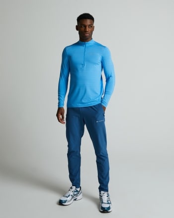 Lyder 3.0 Space Dye Quarter Zip T-Shirt | Azure Blue | Monterrain